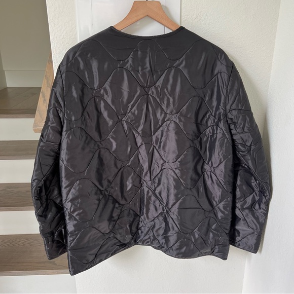Anine Bing Andy Quilted Jacket in Black - Picture 5 of 8